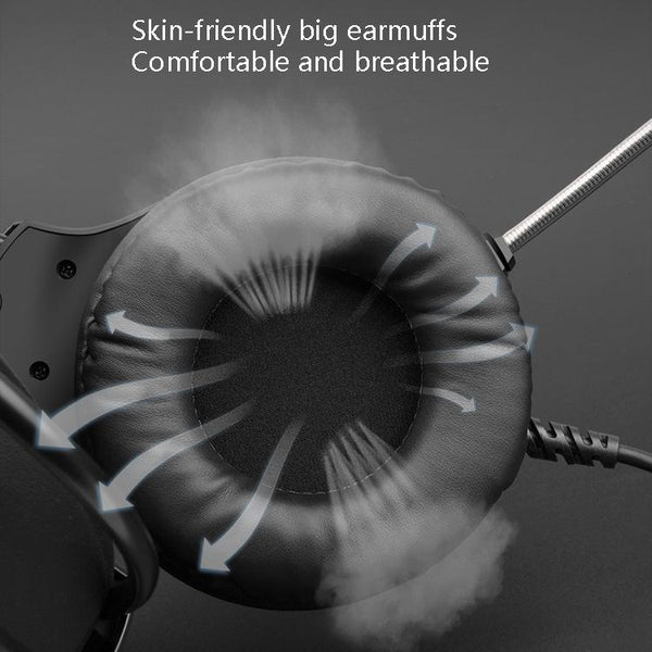 3.5Mm Luminous Game Headset For Desktop White Headsets