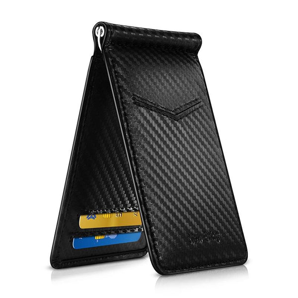 Ultra Thin Rfid Card Holder For Men Secure Multi Id Leather Case Black Business Card Holders