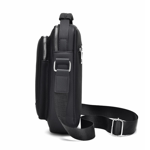 1 Sets Of Men Multifunctional Crossbody Bag Versatile Single Shoulder Carry Black Bags