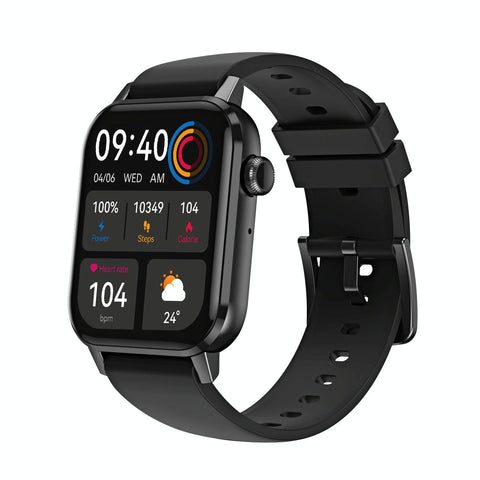 1.69 Inch Multifunctional Heart Rate Smart Watch Black Smart Watches