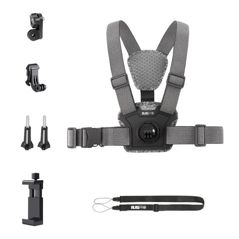 Chest Strap With Mount And Screw 6 In 1 Phone Clamp Straps & Hand Grips