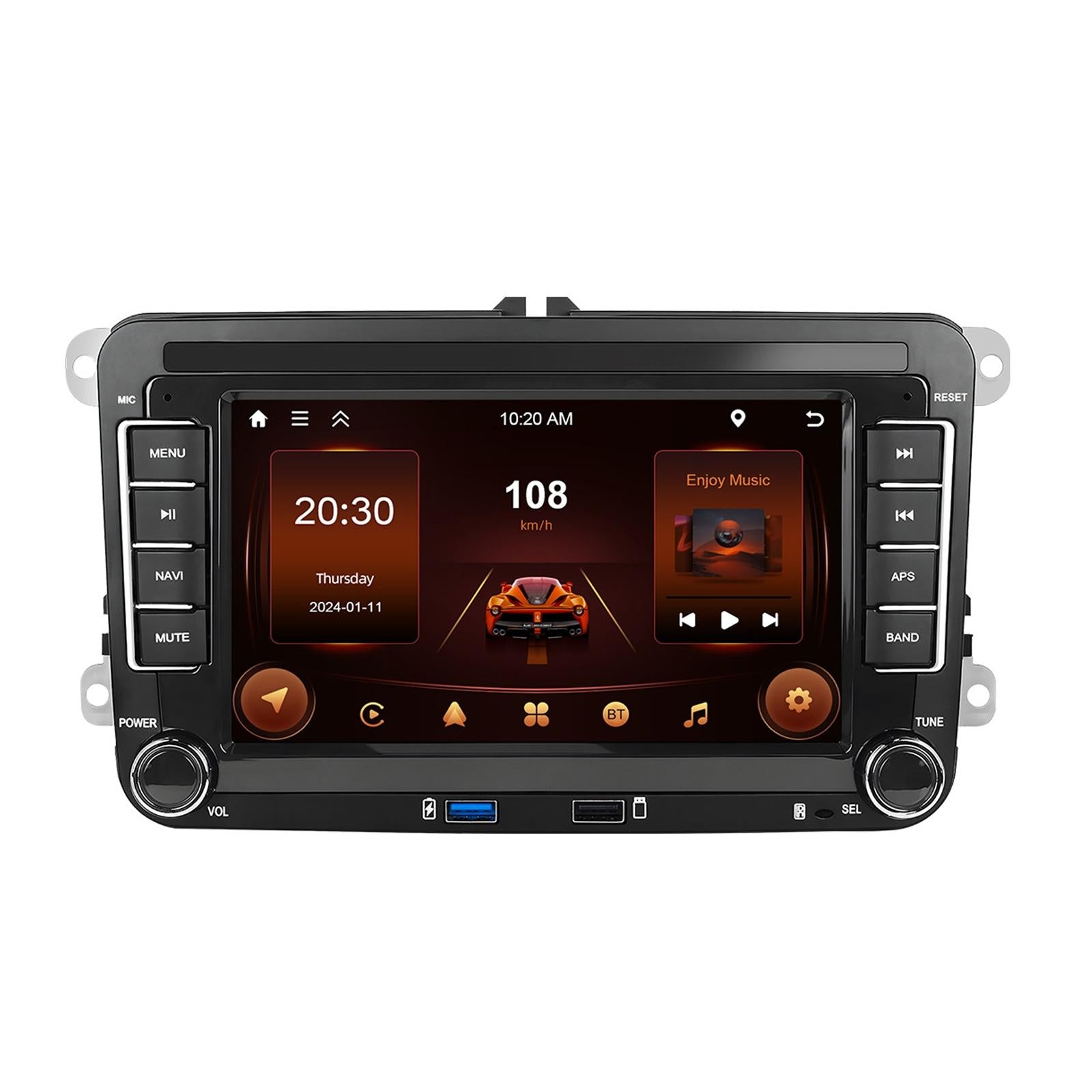 2 + 64G Carplay Android Navigation For Vw / Skoda Reversing Camera Large Screen Other Car Audio
