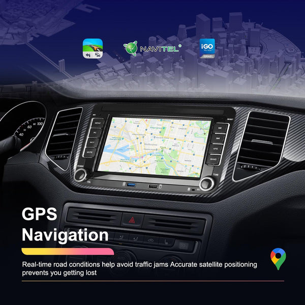 2 + 64G Carplay Android Navigation For Vw / Skoda Reversing Camera Large Screen Other Car Audio