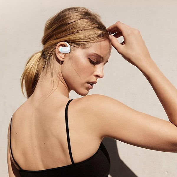 M F9 Rotatable Ear Mounted Enc Call Noise Reduction Bluetooth Stereo Sports Earphones Black Earbuds