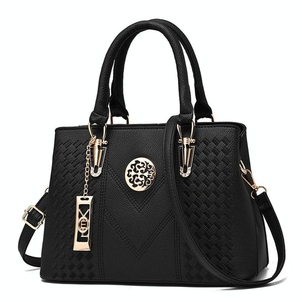 Women Leather Messenger Handbag Stylish And Functional Black Women's Bags & Handbags