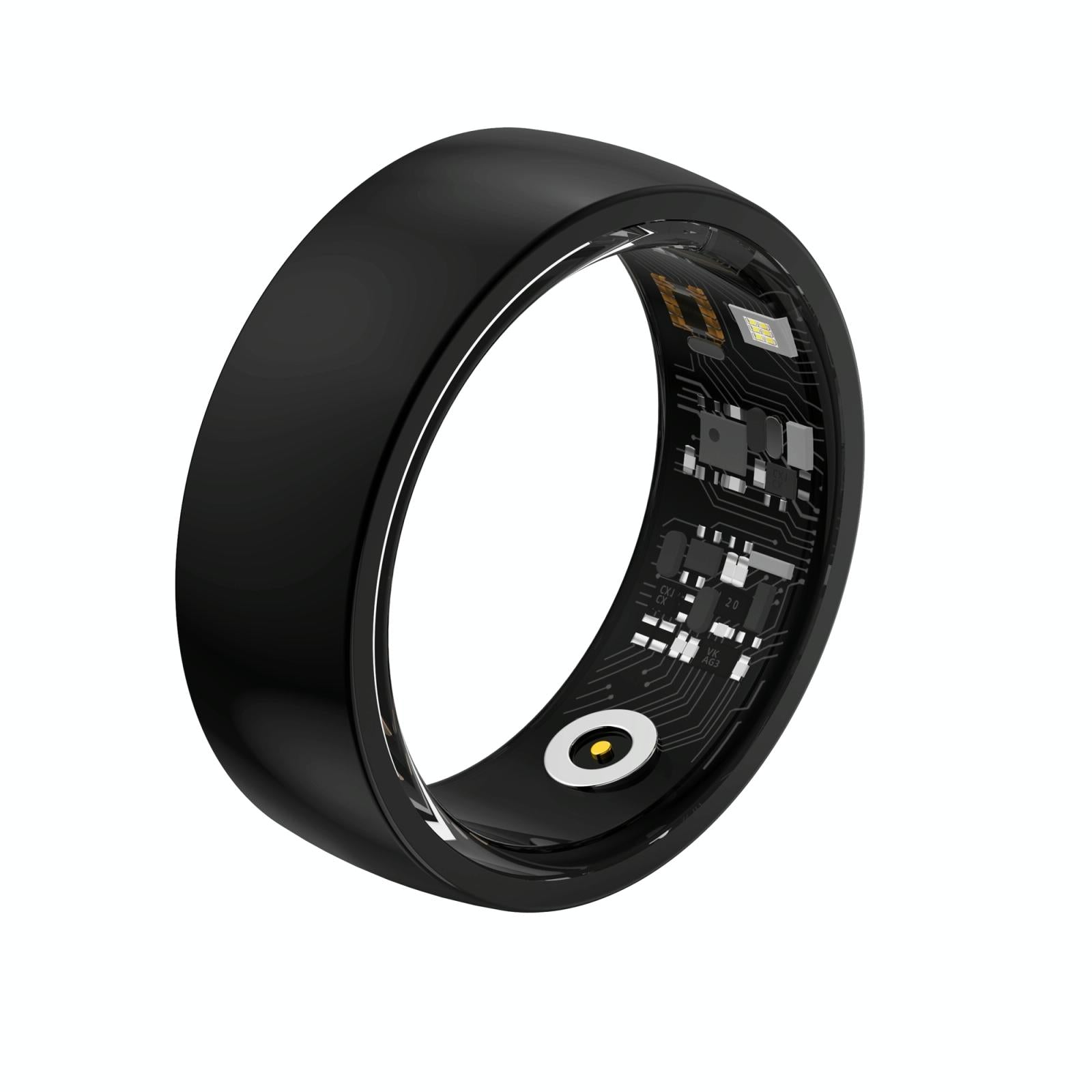 Smart Ring For Health Monitoring And Family Care Size 22 Black Activity Trackers