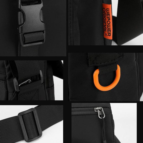 Waterproof Unisex Crossbody Bag For Couples Black Bags