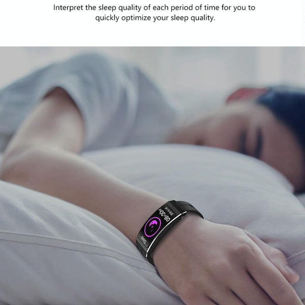 Sleep Oxygen Monitoring Smart Bracelet Black Activity Trackers