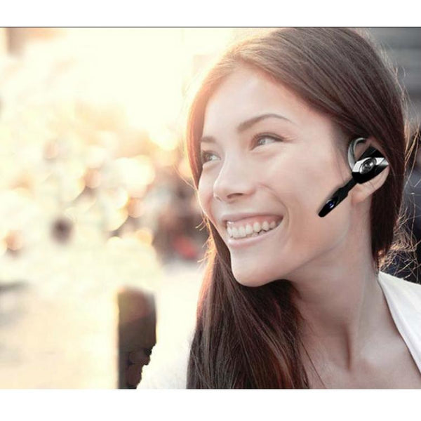 Business Bluetooth 5.0 Earphone With Hanging Design Black Earbuds