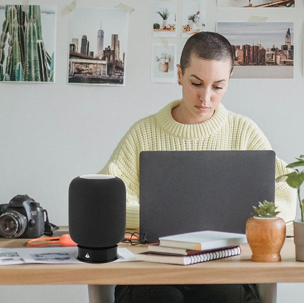 Black Homepod Mini Speaker Stand Bluetooth Storage Bracket Speaker Mounts & Stands