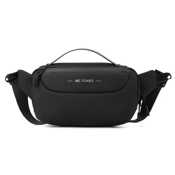 Multi Functional Men Crossbody Bag Outdoor Sports Waist With Shoulder Strap Black Bags