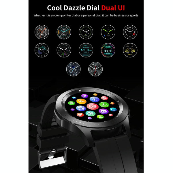 Waterproof Smart Bracelet With Touch Screen Bluetooth Call And Heart Rate Monitor Black Smart Watches