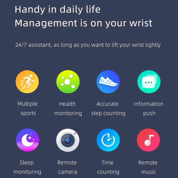 1.69 Inch Ip67 Waterproof Smart Watch With Touch Screen Health Monitoring Red Smart Watches