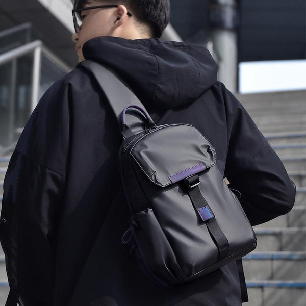 Lightweight Waterproof Men Chest Bag Cycling Shoulder Black Bags