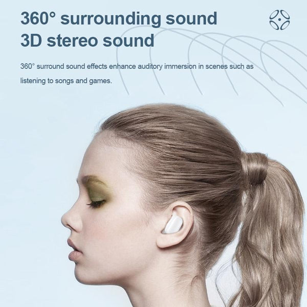 Bluetooth 5.0 Wireless Options Black Earbuds