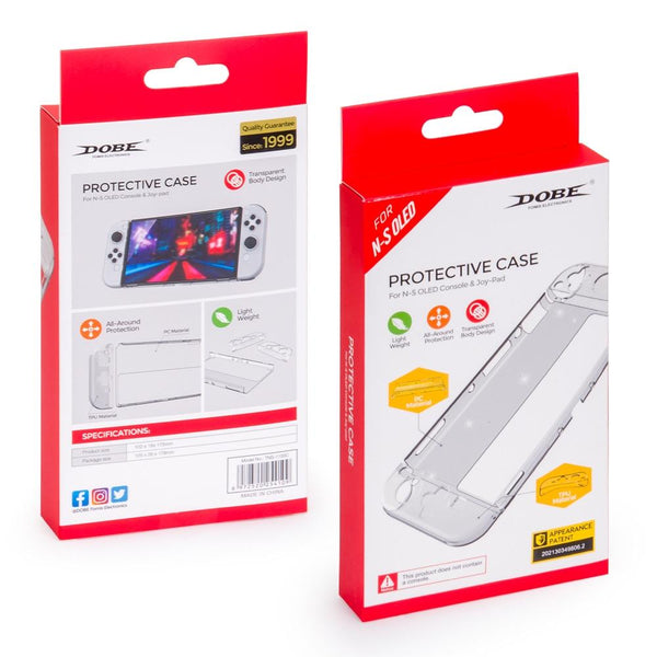 Transparent Tpu Cover For Nintendo Switch Oled Bags Skins & Travel Cases