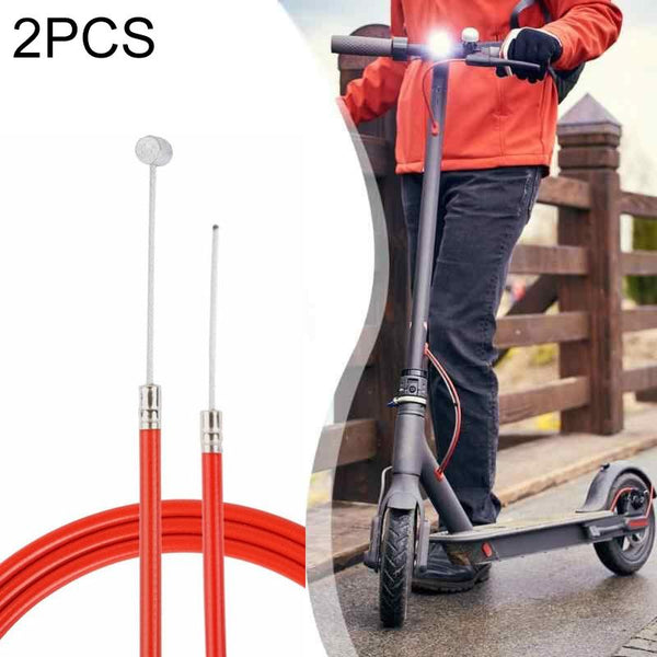 2 Pack Rear Disc Brake Cable For Xiaomi Mijia M365 Electric Scooter Red Accessories