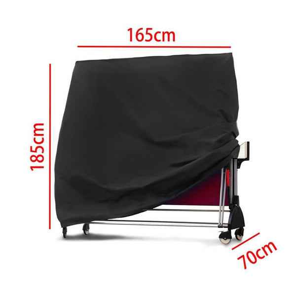 Waterproof Outdoor Table Tennis Cover 165X70x185cm Black / Silver Other Table Tennis