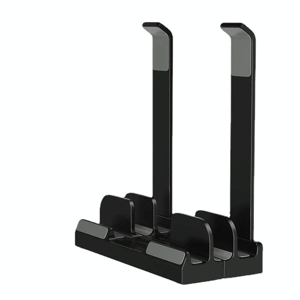 Versatile Laptop Stand With Storage And Cooling Desktop Heightening Rack Black Laptop Cooling Pads