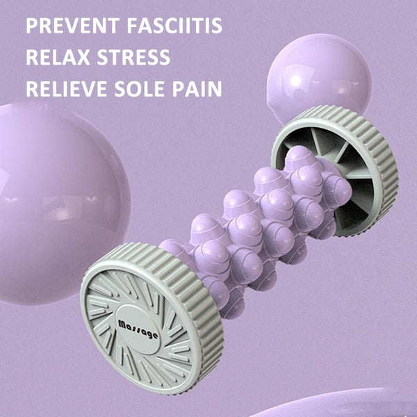 Plantar Fascia Roller For Home Fitness Muscle Relaxation Tool Pink Massagers