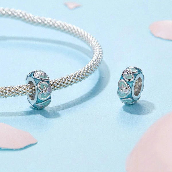 925 Sterling Silver Colorful Retro Silicone Diy Beads Charms & Pendants