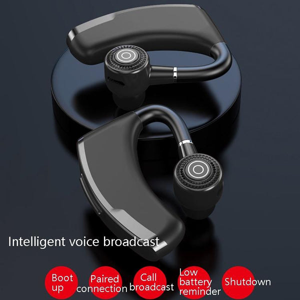 Wireless Bluetooth Sport V5.0 Voice Reception No Charging Box Black Headphones