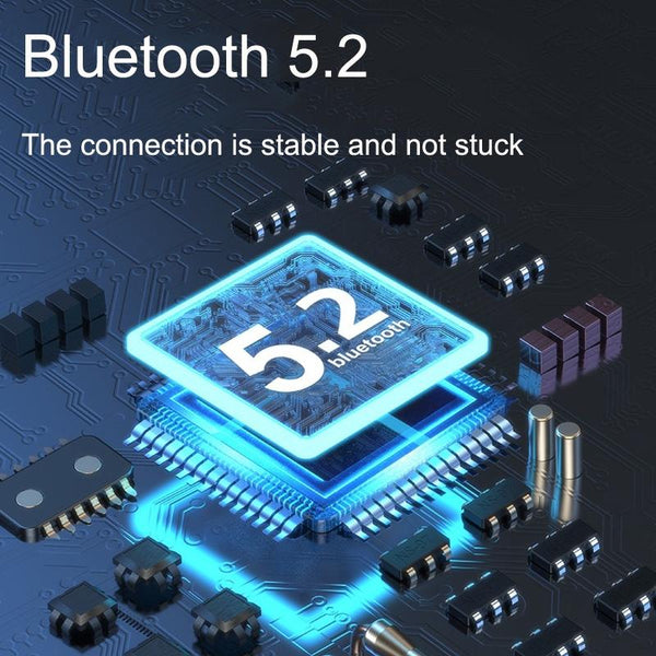 Wireless In Ear Gaming Earphones With Digital Display Black Earbuds