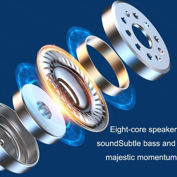 Wireless In Ear Gaming Earphones With Digital Display Black Earbuds