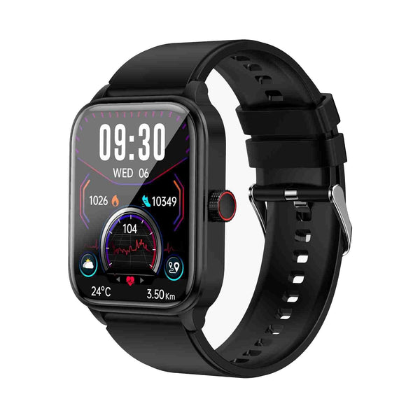 1.91 Inch Ip67 Waterproof Silicone Band Smart Watch Support Ecg / Non Invasive Blood Glucose Measurement Black Smart Watches