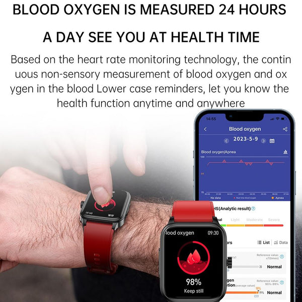 1.91 Inch Ip67 Waterproof Silicone Band Smart Watch Support Ecg / Non Invasive Blood Glucose Measurement Black Smart Watches