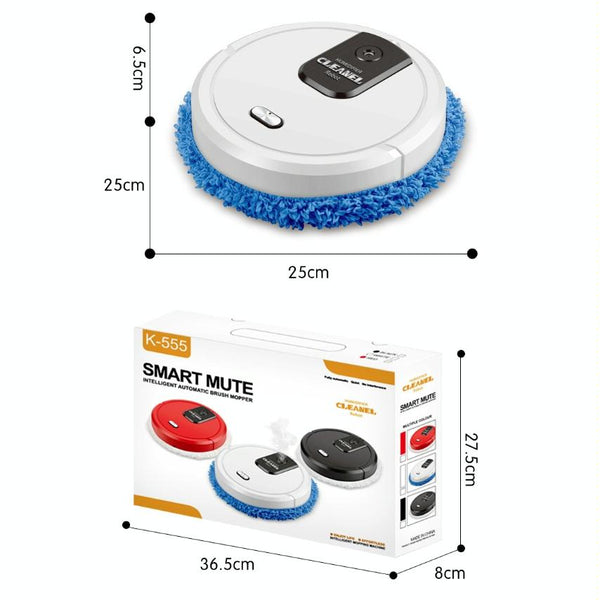 Smart Mopping Robot With Humidifier & Aroma Diffuser Black Carpet & Floor Sweepers