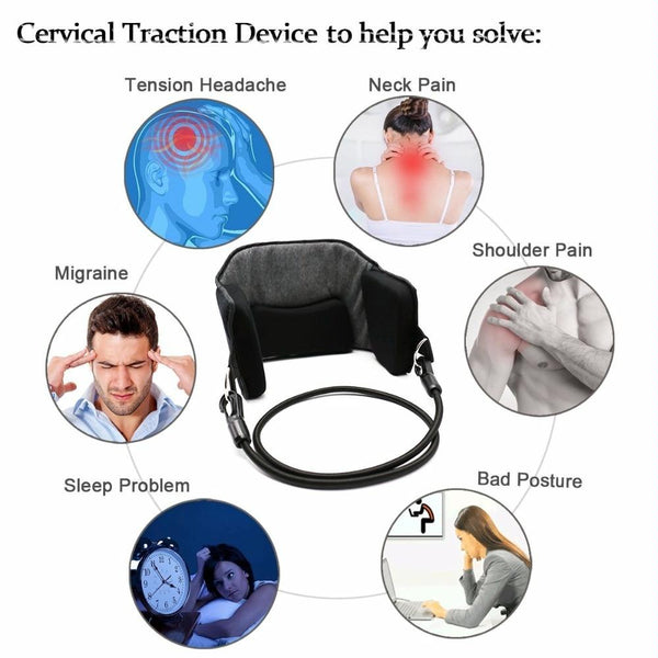 Neck Pain Relief Hammock Massager Black / Dark Grey Massagers