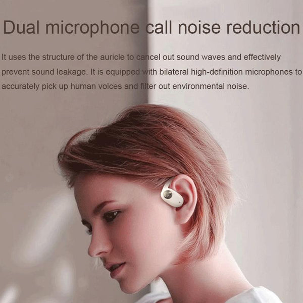 Wireless Dual Mic Bluetooth Earphones With Noise Reduction And Led Display Black Earbuds