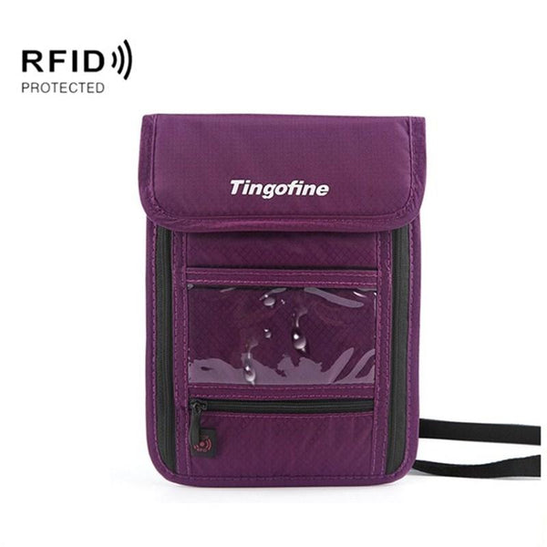 Travel Document Bag With Rfid Blocking 21X16cm Purple Other Travel Accessories