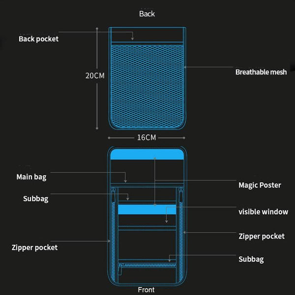 Travel Document Bag With Rfid Blocking 21X16cm Purple Other Travel Accessories