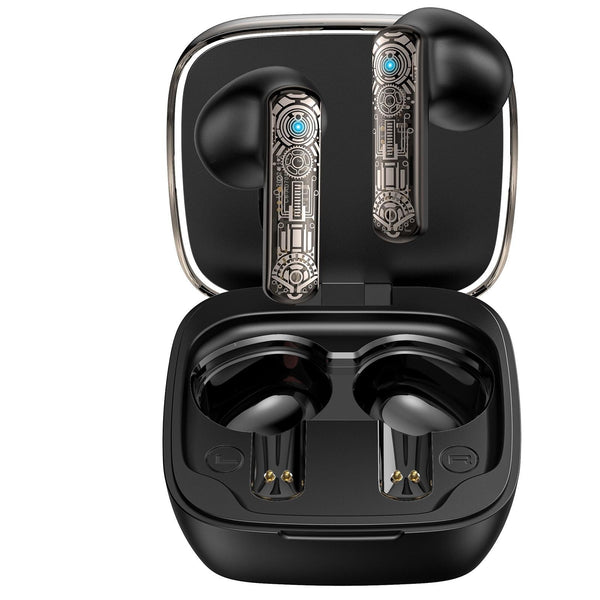 Black Tws Bluetooth Gaming Earphones With Noise Reduction Earbuds