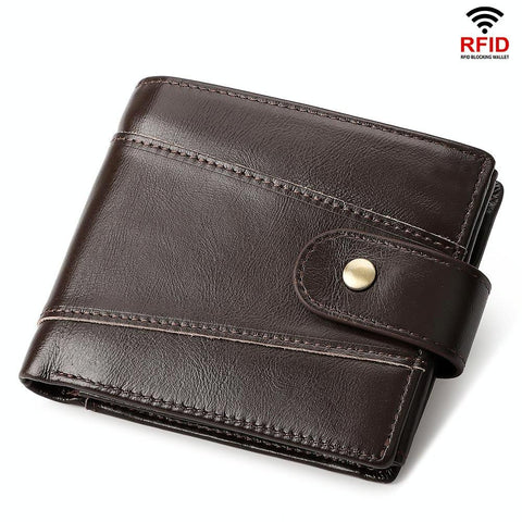 Men Multi Card Anti Magnetic Wallet Compact Design Wallets