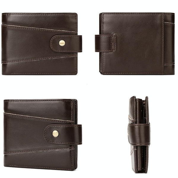 Men Multi Card Anti Magnetic Wallet Compact Design Wallets
