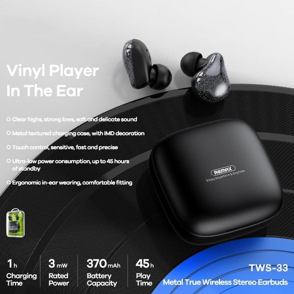 Green Tws 33 Bluetooth 5.0 True Wireless Earphones Earbuds
