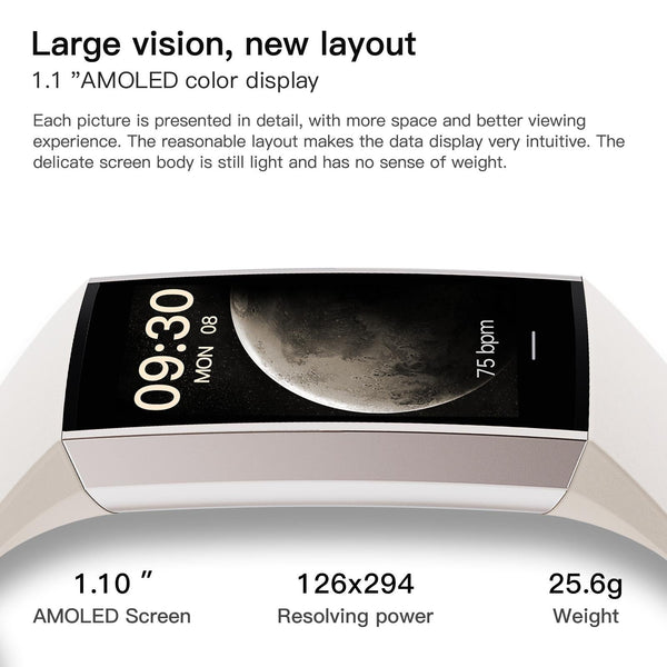 Waterproof C80 Fitness Tracker Ip67 White Smart Watches