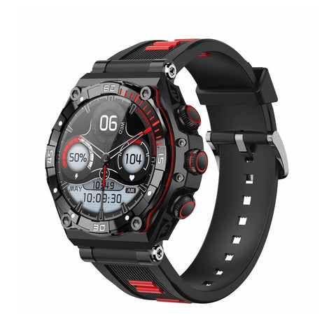 1.43 Inch Amoled Screen Smart Watch Supports Bluetooth Call / Blood Oxygen Detection Red Smart Watches