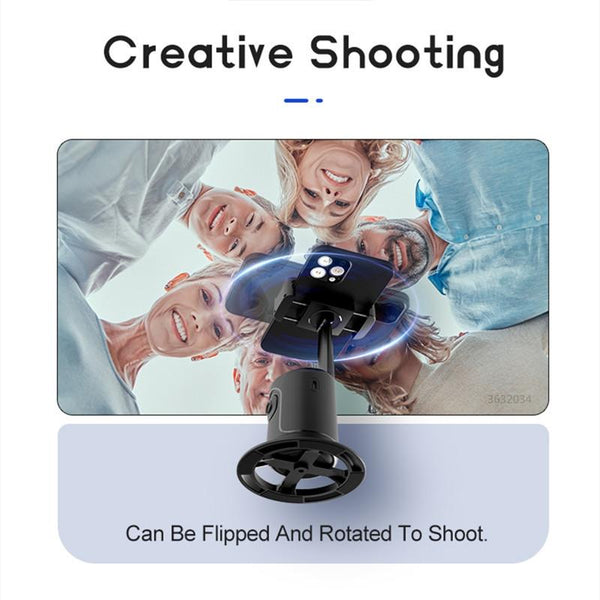 360 Rotation Follow Up Gimbal Stabilizer With 1 / 4 Inch Interface Black Stabilizers