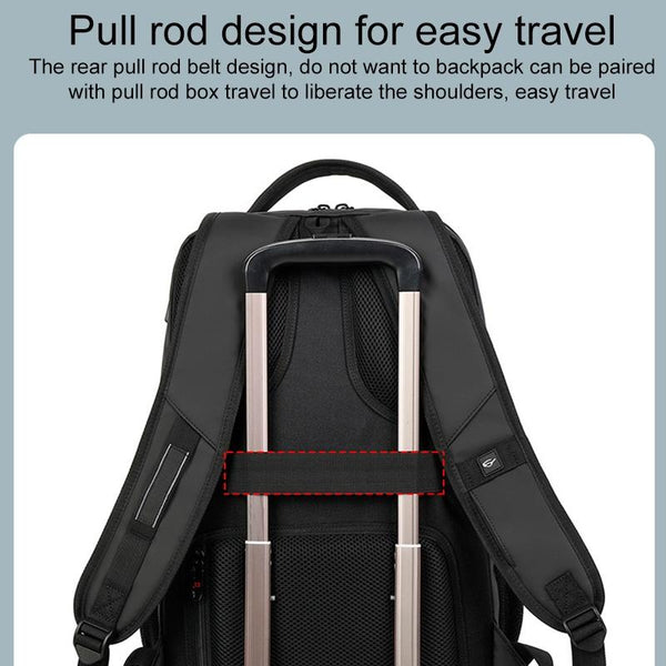 Waterproof Double Shoulder Backpack With Usb Black 17 Inch Laptop Cases & Bags