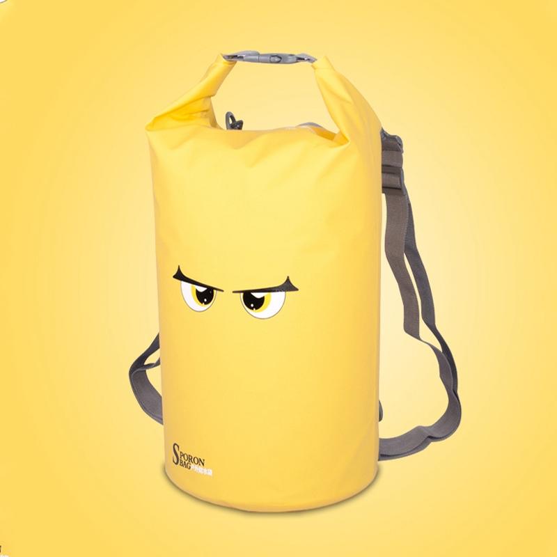 Waterproof Beach Bag For Outdoor Activities Pvc Mesh Cloth Storage Bucket Swimming Rafting And Seaside Fun Yellow Dry Bags