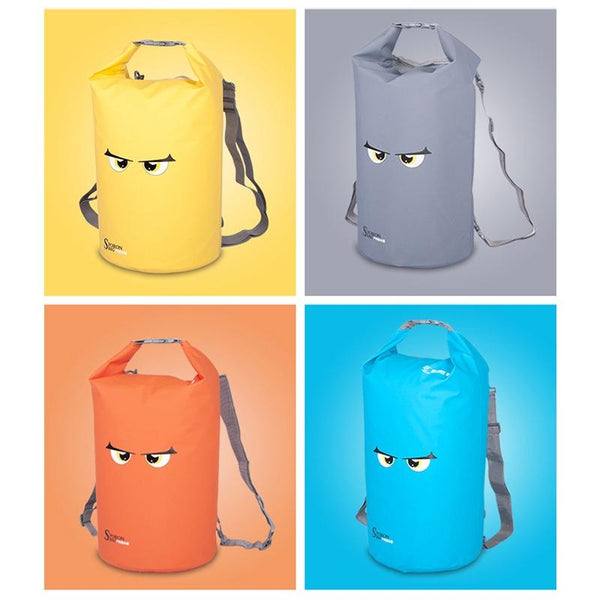 Waterproof Beach Bag For Outdoor Activities Pvc Mesh Cloth Storage Bucket Swimming Rafting And Seaside Fun Yellow Dry Bags