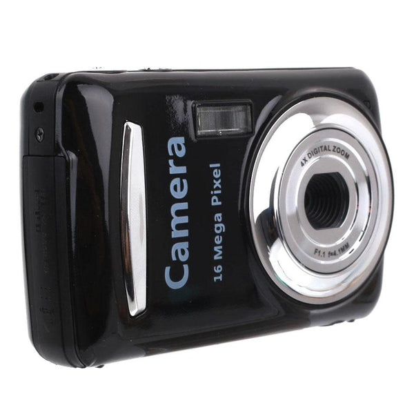 16Mp Mini Digital Camera For Kids 2.4 Inch 720P Cute Cartoon Design Multifunctional Toy Children's Birthday_Black Digital Cameras