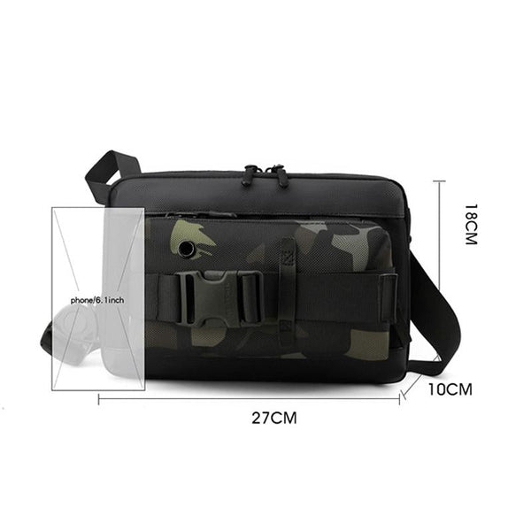 Functional Men Chest Bag Versatile Messenger For Everyday Use Black Bags