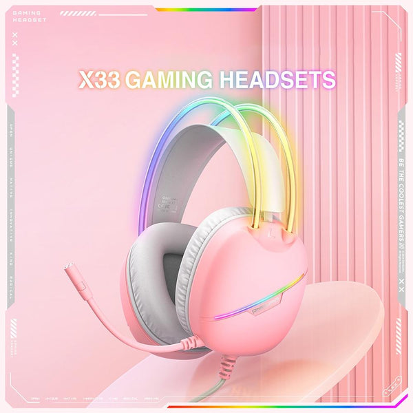 Rgb Light Gaming Headset 2M Cable Black Headsets