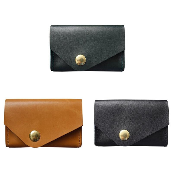 Waterproof Leather Card Holder Durable & Stylish Green Business Card Holders