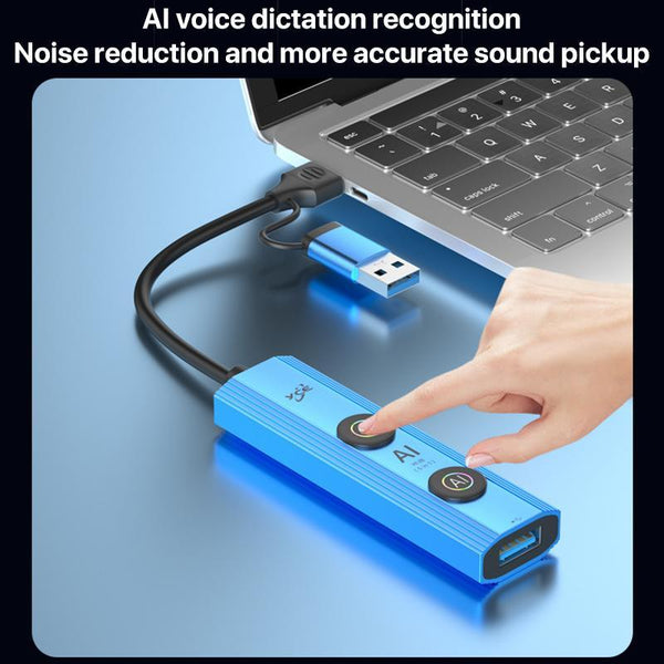5 In 1 Usb3.0 / Type C Hub Adapter Dock Blue Usb Cables Hubs & Adapters